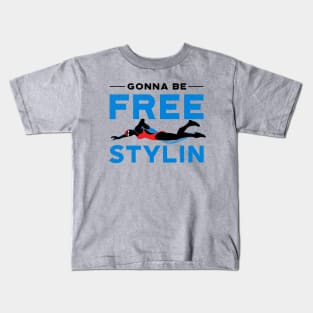 Gonna be Freestylin Swim Girl Kids T-Shirt